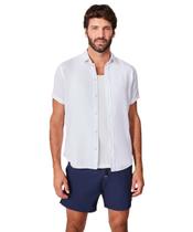 Camisa Manga Curta Linho Misto Bueno Tinturado Reserva Camisa Manga Curta Linho Misto Bueno Tinturado Reserva