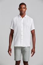 Camisa Manga Curta Lisa Linho Comfort - Branco Camisa Manga Curta Lisa Linho Comfort - Branco