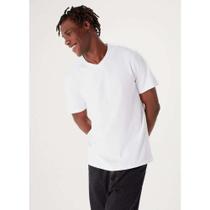 Camisa manga curta masculina branca Tamanho XGG