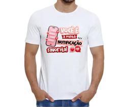 Camisa Manga Curta Masculina Com Frase Branca Tam GG