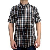 Camisa Manga Curta Masculina Country Preta Dawson