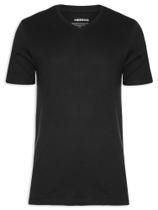 Camisa manga curta masculina preta Tamanho G