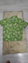 Camisa manga curta masculino tamanho 8
