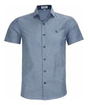 Camisa Manga Curta Slim Masculina Amil Passa Fácil 1849