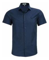 Camisa Manga Curta Slim Masculina Amil Passa Fácil 1849