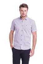 Camisa Manga Curta Tricoline Classic Fit - Rosa Claro - HIGHSTIL