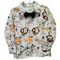 Camisa Manga Longa Bolofofos Bolo Fofo Safari Menino Bebê frio inverno