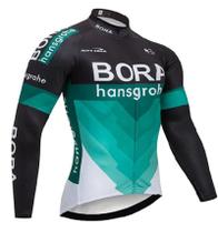 Camisa Manga Longa Bora Dry Fit ciclismo Mtb Zíper