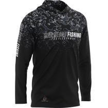 Camisa Manga Longa Com Capuz Masculina Xprotection Mar Negro Com Proteção Solar Para Pesca