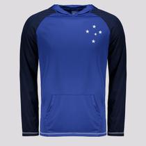 Camisa Manga Longa Cruzeiro Laçado Azul