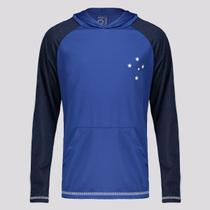 Camisa Manga Longa Cruzeiro Laçado Infantil Azul