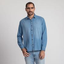 Camisa Manga Longa Docthos Relaxed Fit Jeans Claro