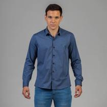 Camisa Manga Longa Docthos Slim Fil A Fil Liso