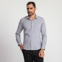 Camisa Manga Longa Docthos Slim Fil A Fil Liso