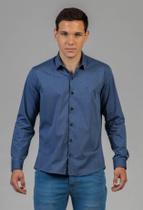 Camisa Manga Longa Docthos Slim Fil A Fil Liso