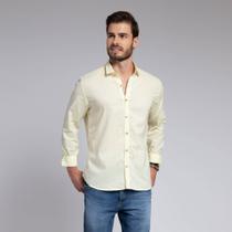 Camisa Manga Longa Docthos Slim Linho Misto