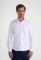 Camisa Manga Longa Docthos Slim Tricoline C/ Elastano Liso