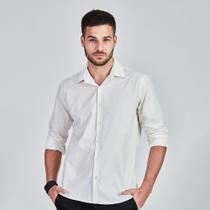 Camisa Manga Longa Docthos Slim Tricoline Liso