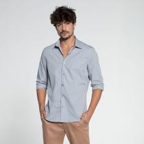 Camisa Manga Longa Docthos Slim Tricoline Liso