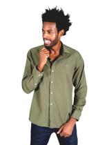Camisa Manga Longa Easy Care Verde Musgo