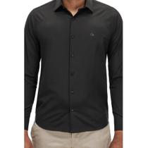 Camisa Manga Longa Essencial Slim Masculina Ogochi 001520072 Preta