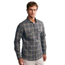 Camisa manga longa flanela masculina marca highstil xadrez