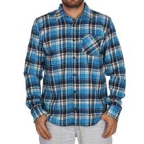 Camisa Manga Longa Hurley Plaid - Azul Camisa Manga Longa Hurley Plaid - Azul