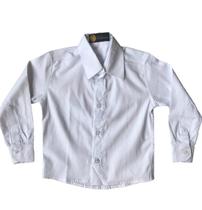 Camisa Manga Longa Infantil Branca - Raboni