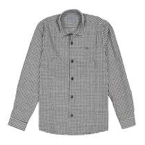 Camisa Manga Longa Infantil Menino Xadrez Preto Ogochi