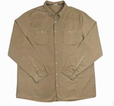 Camisa Manga Longa Jens Plus Size Colorido 2 bolsos casual, 100% algodao 3035/6 Camisa Manga Longa Jens Plus Size Colorido 2 bolsos casual, 100% algodao 3035/6