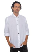 Camisa manga longa linen branco