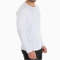 Camisa Manga Longa Masculina Branca G2