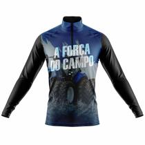 Camisa Manga Longa Masculina Força do Campo Agro Proteção Solar Camisa Manga Longa Masculina Força do Campo Agro Proteção Solar