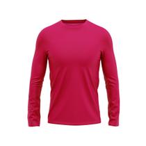 Camisa Manga Longa Masculina Proteção Uv 50+ Térmica Dry Fit Pink
