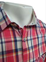 Camisa Manga Longa Masculina Xadrez 100% Algodão 3056 Modelagem Regular punho diferenciado Camisa Manga Longa Masculina Xadrez 100% Algodão 3056 Modelagem Regular punho diferenciado