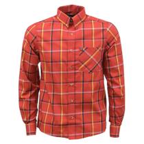 Camisa Manga Longa Masculina Xadrez Vermelho Os Vaqueiros 33372