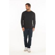 Camisa manga longa masculino basic + preta P