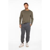 Camisa manga longa masculino basic + verde P