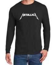 Camisa Manga Longa Metálica Banda Rock Camisa Unissex Camisa Manga Longa Metálica Banda Rock Camisa Unissex