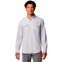 Camisa Manga Longa P Masculina Columbia Uv40+ Cinza