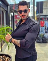 Camisa manga longa poliamida que estica