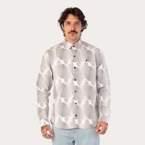 Camisa Manga Longa Regular MCD Espada Pontilhada Camisa Manga Longa Regular MCD Espada Pontilhada
