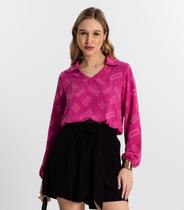 Camisa Manga Longa Rovitex Rosa