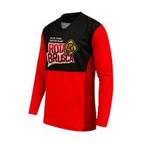 Camisa Manga Longa Slim Rota Brusca Trilha Enduro Motocross Velocross