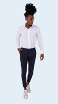 Camisa Manga Longa Slim Tricoline Branca Camisa Manga Longa Slim Tricoline Branca