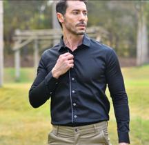 Camisa manga longa tecido