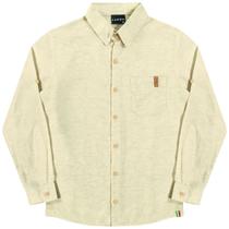 Camisa Manga Longa Tecido Linho Off White - Lamon