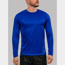 Camisa Manga Longa térmica Masculina Camiseta Proteção Uv Dry Fit Segunda Pele Lisa para Uniformes