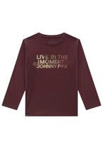 Camisa Manga Longa Vinho Menino Johnny Fox