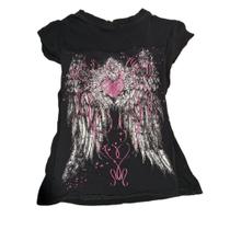 Camisa MANGMAO Emo Grunge de manga curta Y2K para mulheres